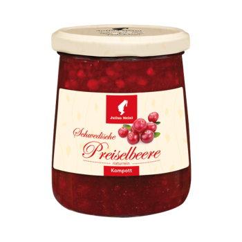 Julius Meinl Schwedische Preiselbeere naturrein, mit köstlichen Fruchtstücken
